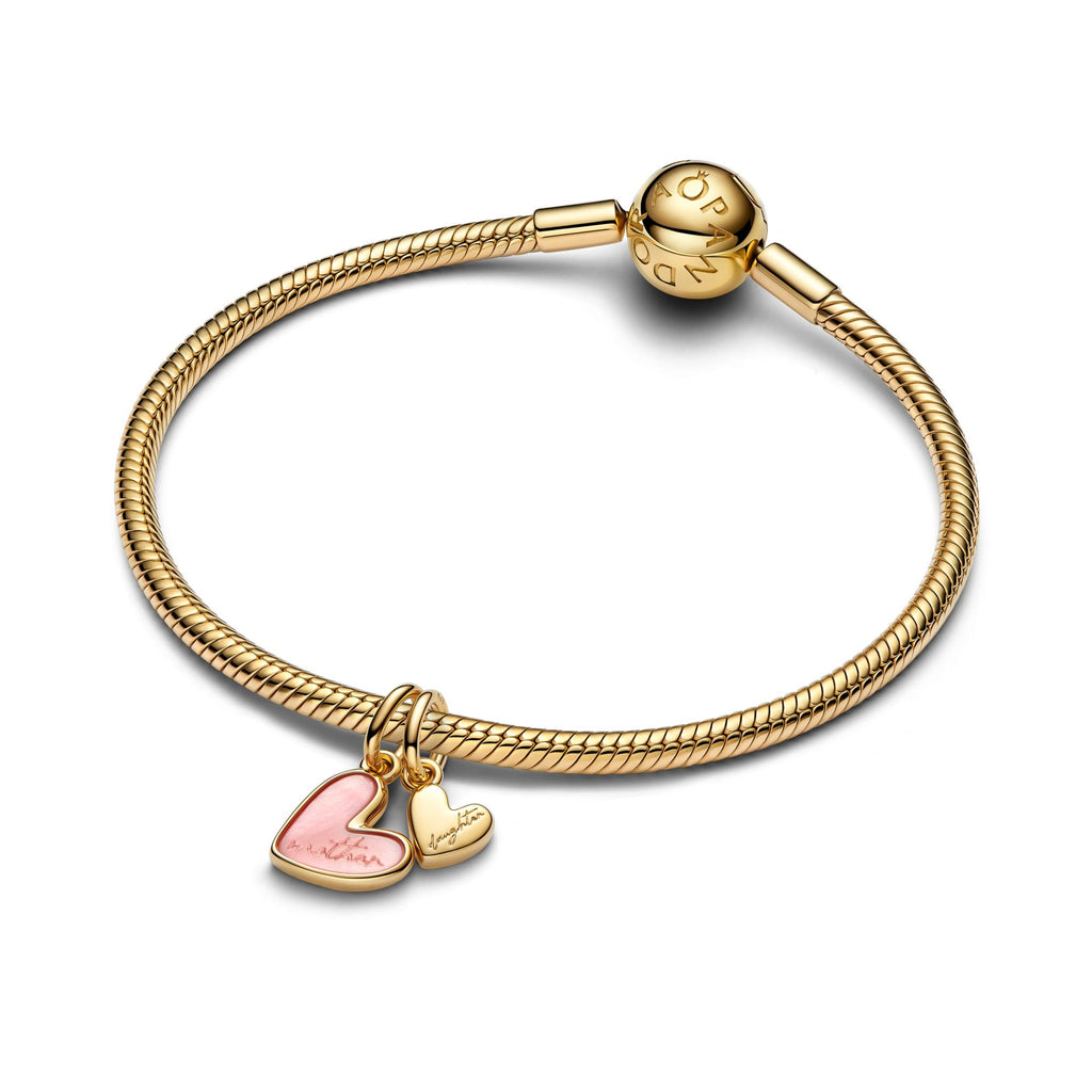 Pandora Moments Charm Pendant Séparable Mère & Fille Rose 763766C01