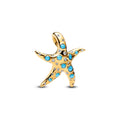 Pandora Moments Charm Pendant Étoile de Mer Bleu Scintillant 763818C01