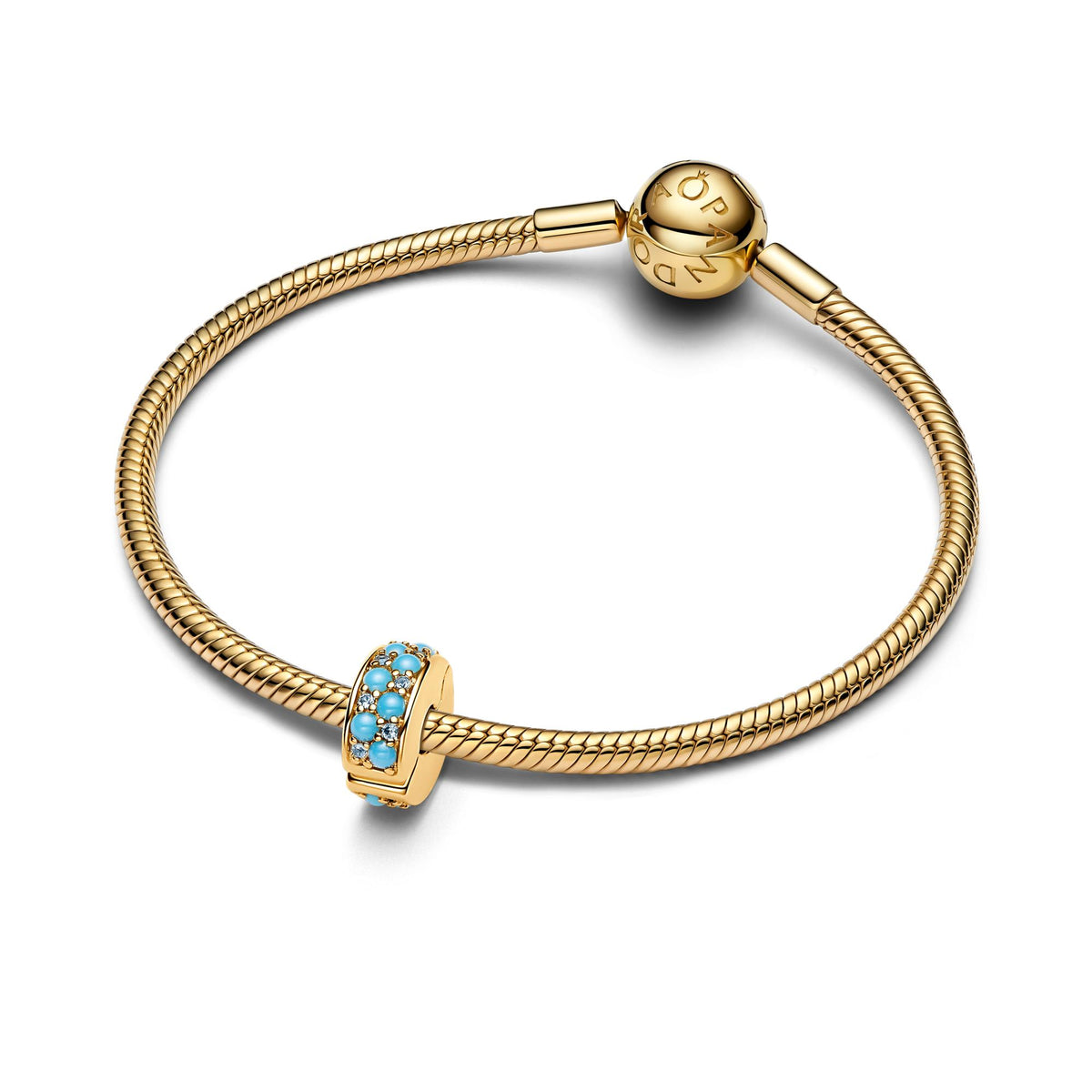 Pandora Moments Charm Clip Bleu Azur 763902C01