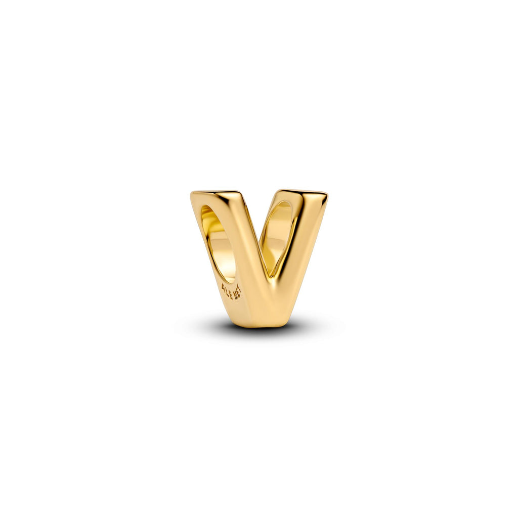 Pandora Moments Charm Alphabet Lettre V 763968C00