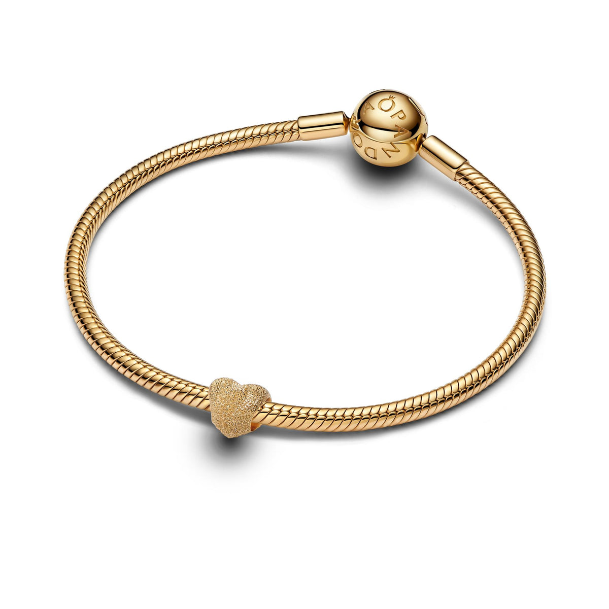 Pandora Moments Mini Charm Cœur Texturé 764000C00