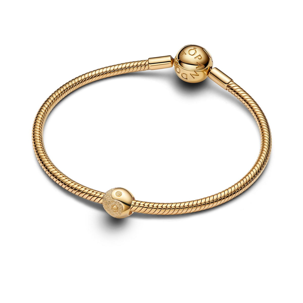 Pandora Moments Mini Charm Yin et Yang Texturé 764045C00