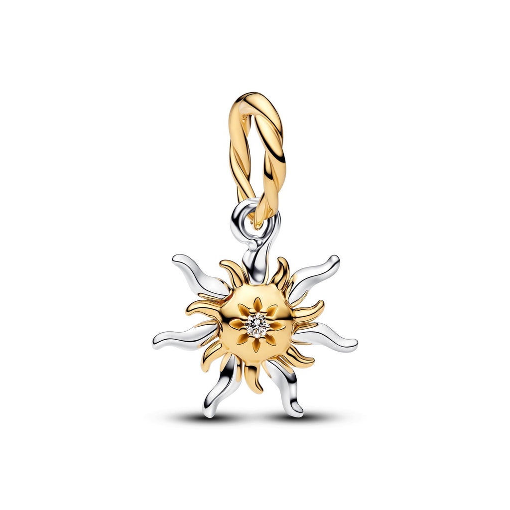 Pandora Disney Charm Pendant Fleur du Soleil de Raiponce, Diamant de Synthèse 764406C01