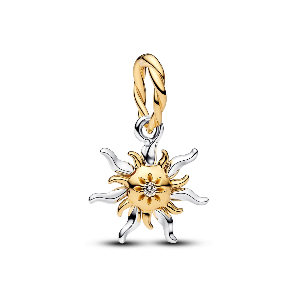 Pandora Disney Charm Pendant Fleur du Soleil de Raiponce, Diamant de Synthèse 764406C01