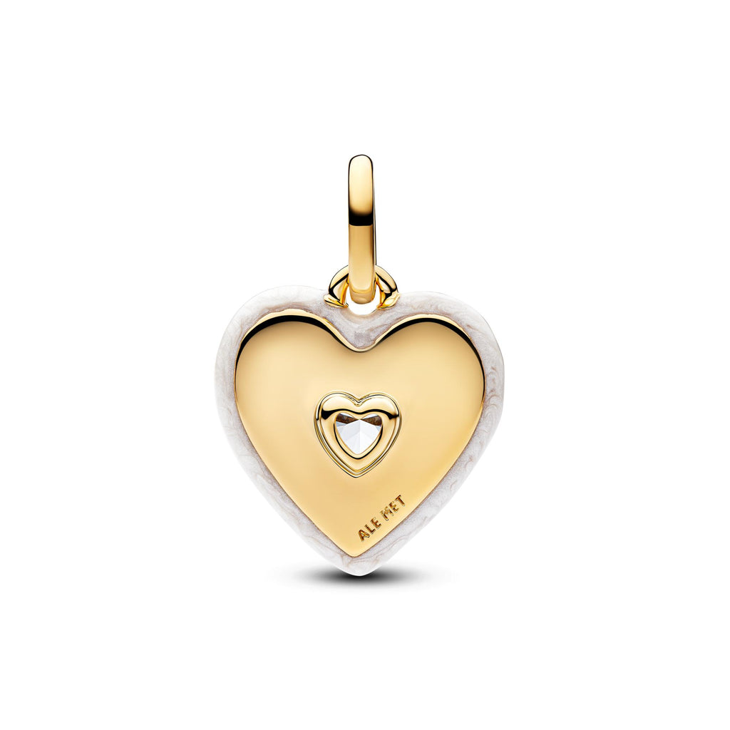 Pandora ME Charm Médaillon Cœur Blanc Rayonnant 764409C01