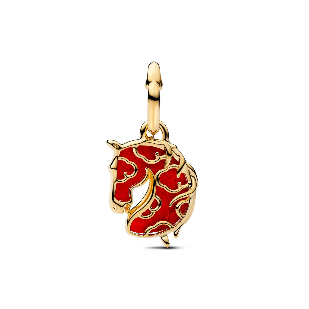 Pandora Moments Charm Pendant Verre de Murano Cheval de Feu Rouge 764431C01