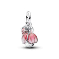 Pandora Moments Charm Pendant Fleur Éclose Bicolore 764453C01