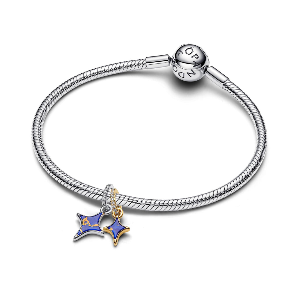 Pandora Moments Double Charm Pendant Étoiles Séparables 764945C01