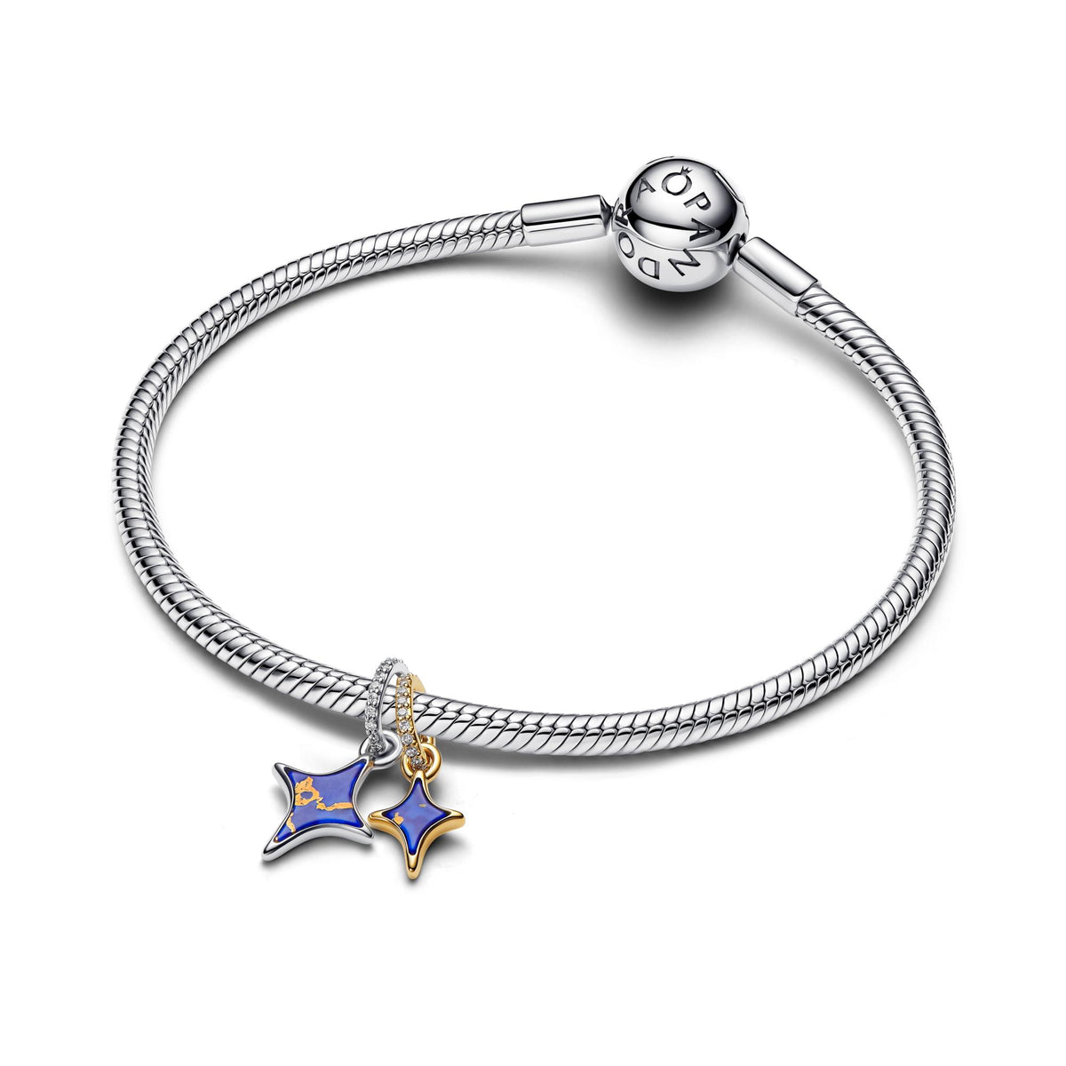 Pandora Moments Double Charm Pendant Étoiles Séparables 764945C01
