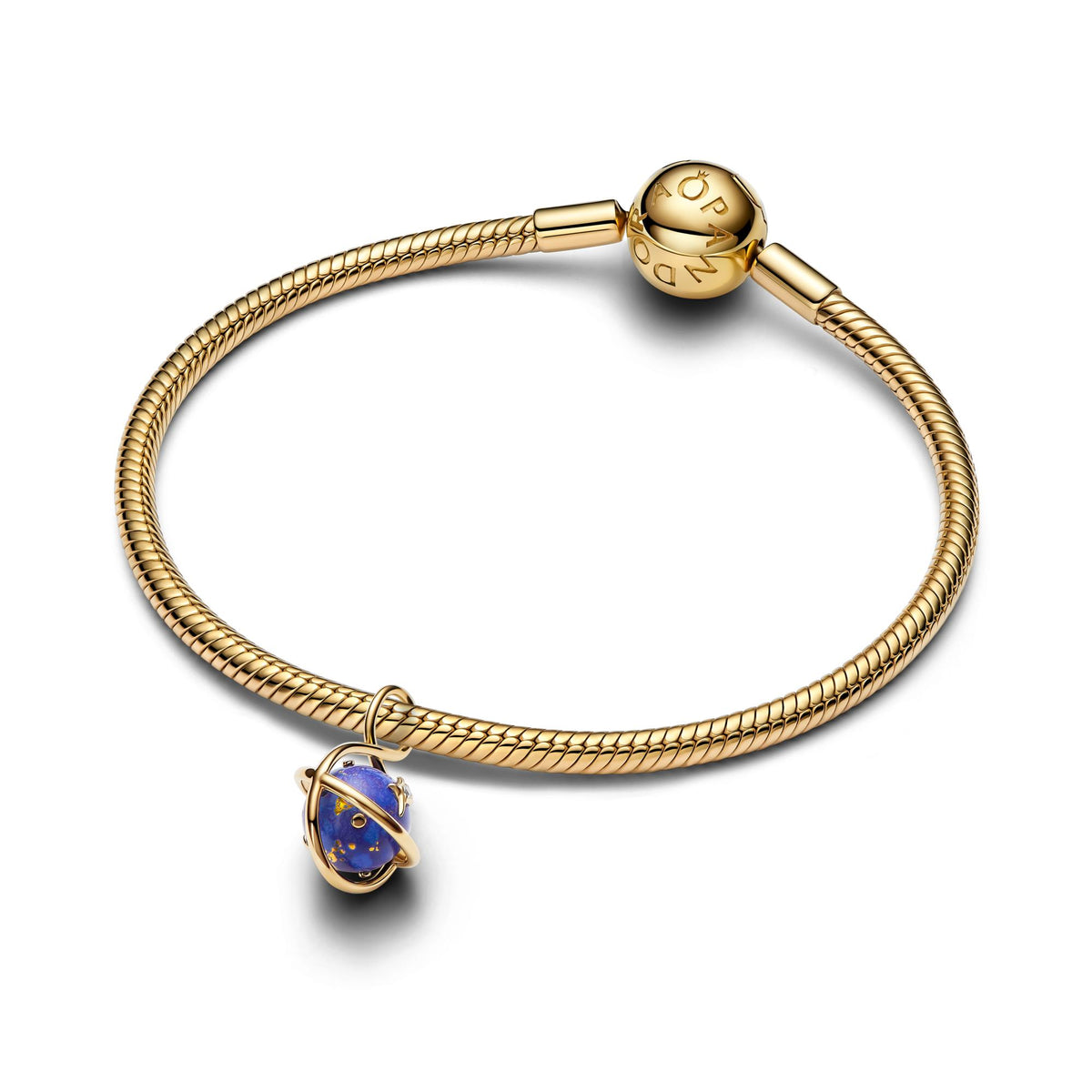 Pandora Moments Charm Pendant Planète Bleue Céleste Rotative 765032C01