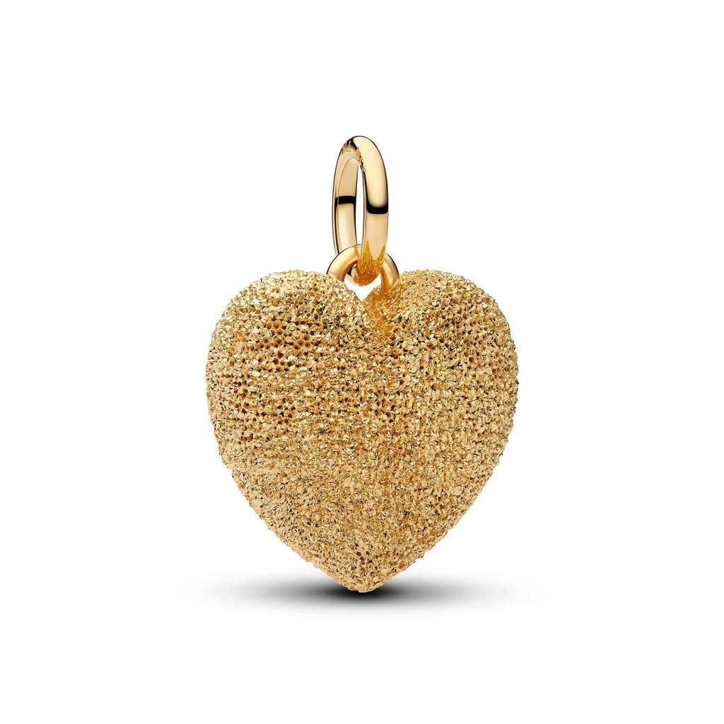 Pandora Moments Charm Pendant Cœur Bombé Texturé 765073C00