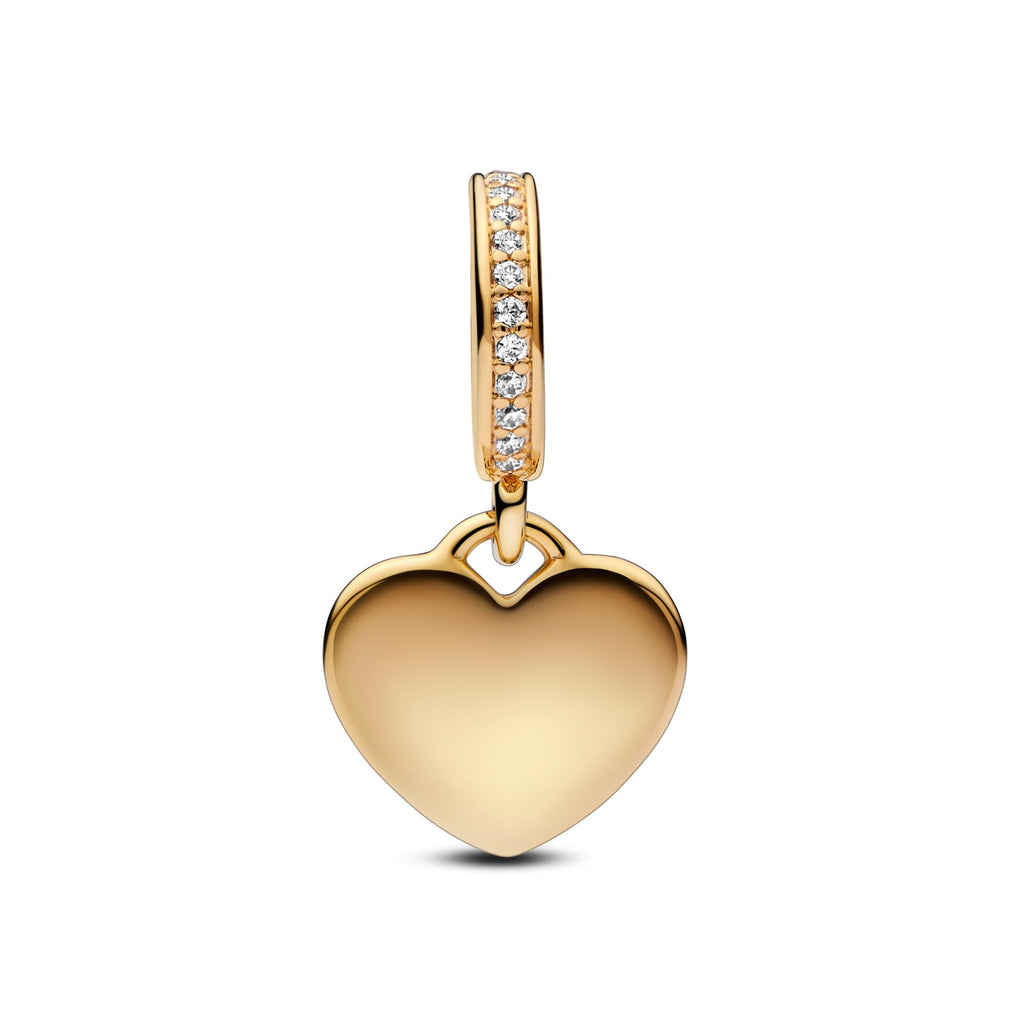 Pandora Moments Charm Pendant Plaque Cœur Gravable 768761C01