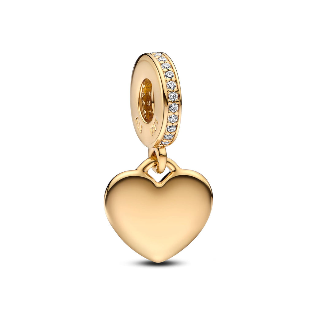 Pandora Moments Charm Pendant Plaque Cœur Gravable 768761C01