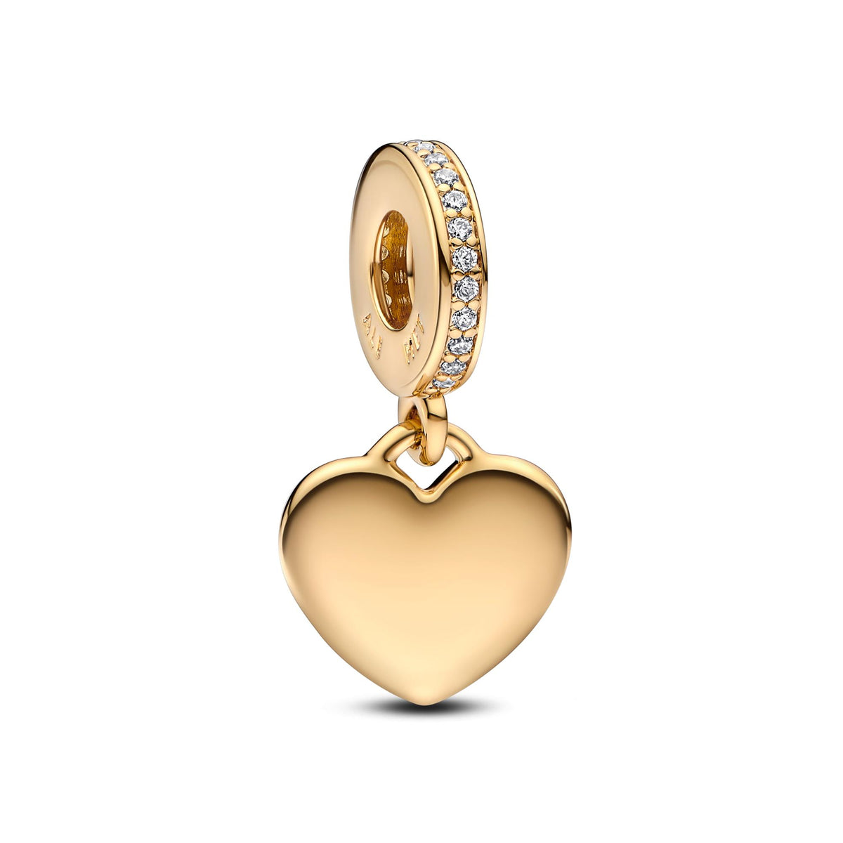 Pandora Moments Charm Pendant Plaque Cœur Gravable 768761C01