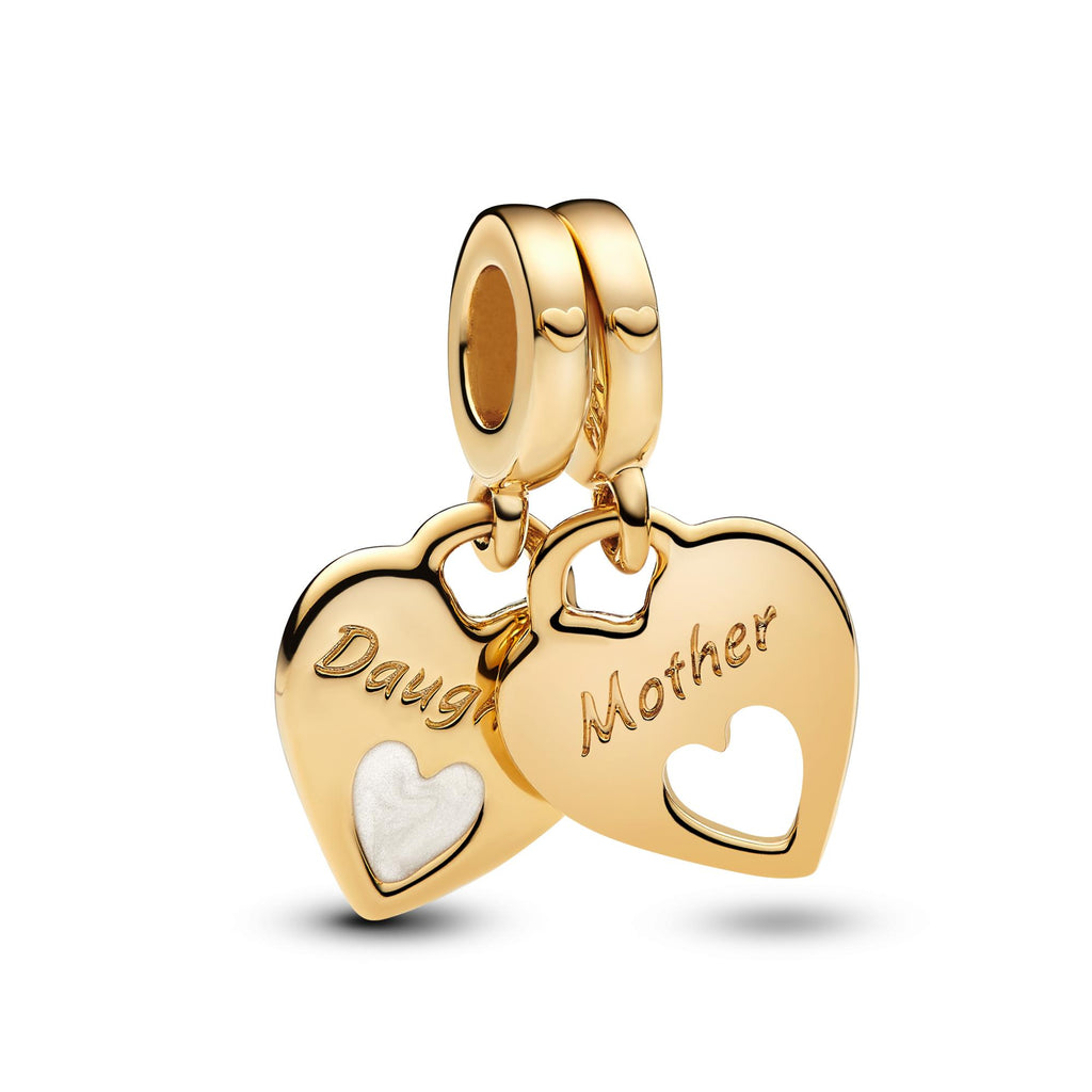 Pandora Moments Charm Pendant Cœur Séparable Double 769187C01