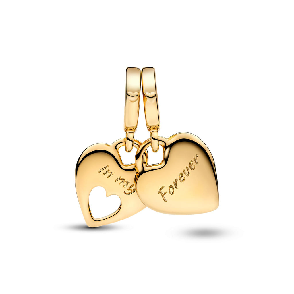 Pandora Moments Charm Pendant Cœur Séparable Double 769187C01