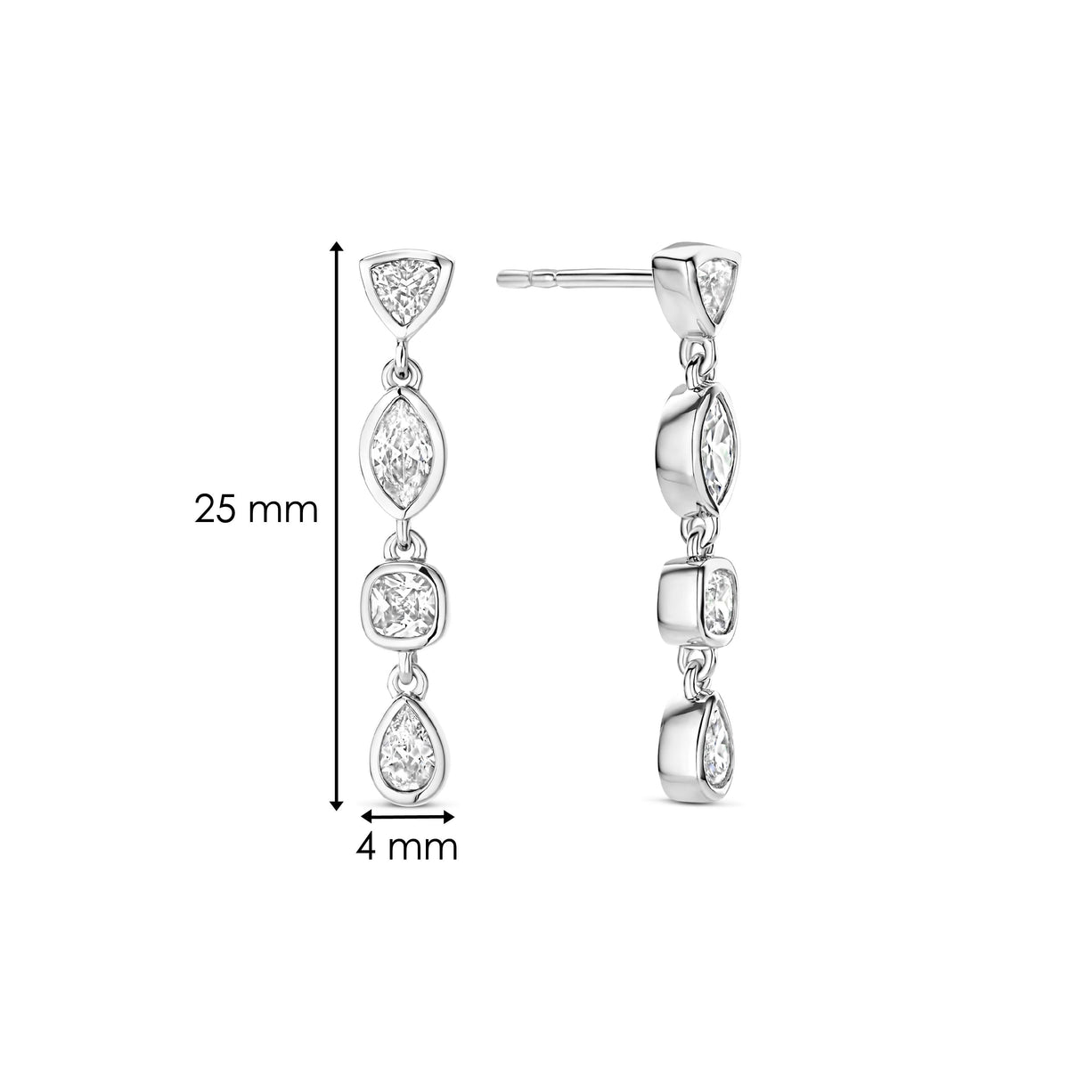 Ti Sento Milano Boucles d'oreilles pendantes Classics 78003ZI