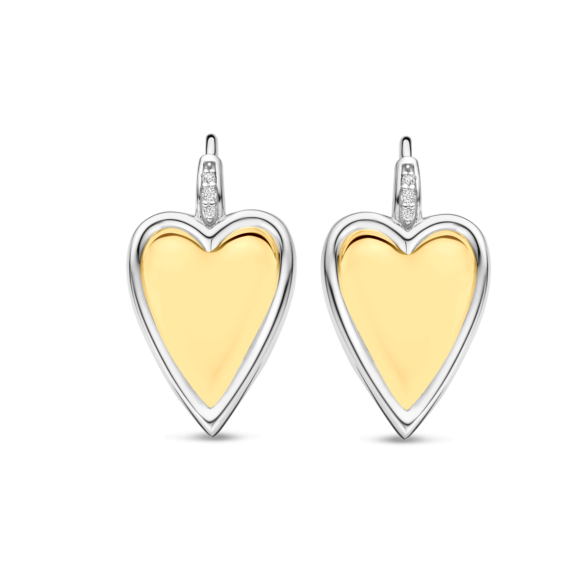 Ti Sento Milano Boucles d'oreilles pendantes Amour, chance, bonheur 78004ZY