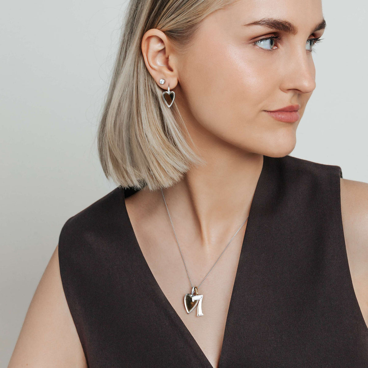 Ti Sento Milano Boucles d'oreilles pendantes Amour, chance, bonheur 78004ZY