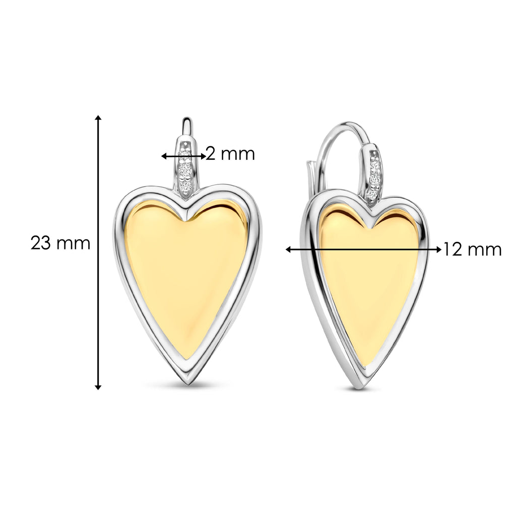Ti Sento Milano Boucles d'oreilles pendantes Amour, chance, bonheur 78004ZY
