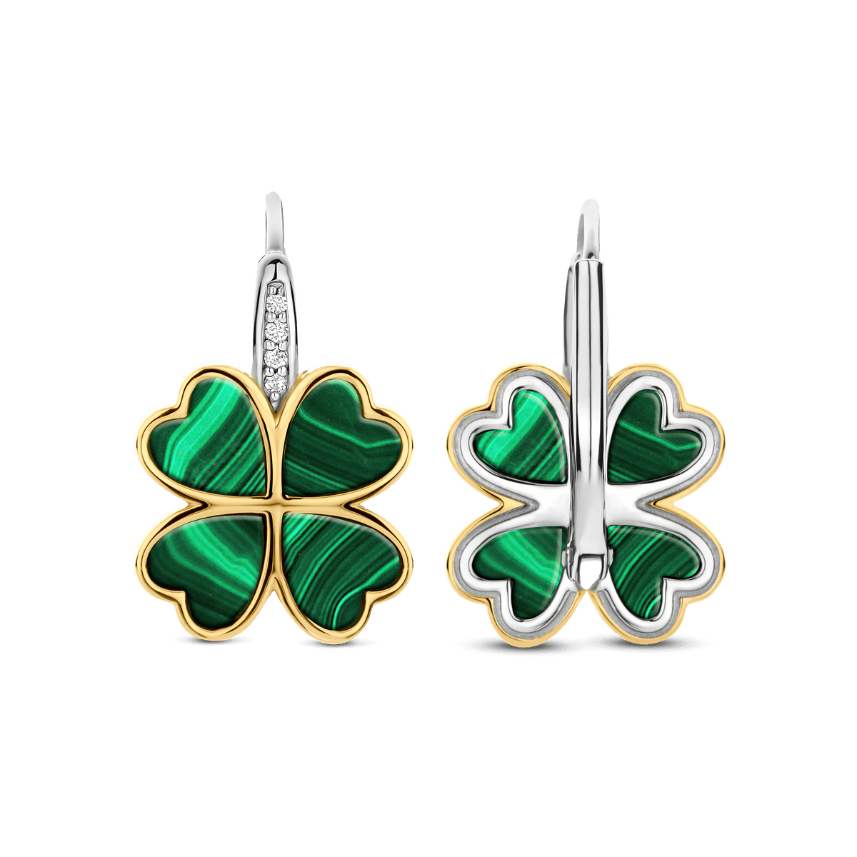 Ti Sento Milano Boucles d'oreilles pendantes Amour, chance, bonheur 78005MA