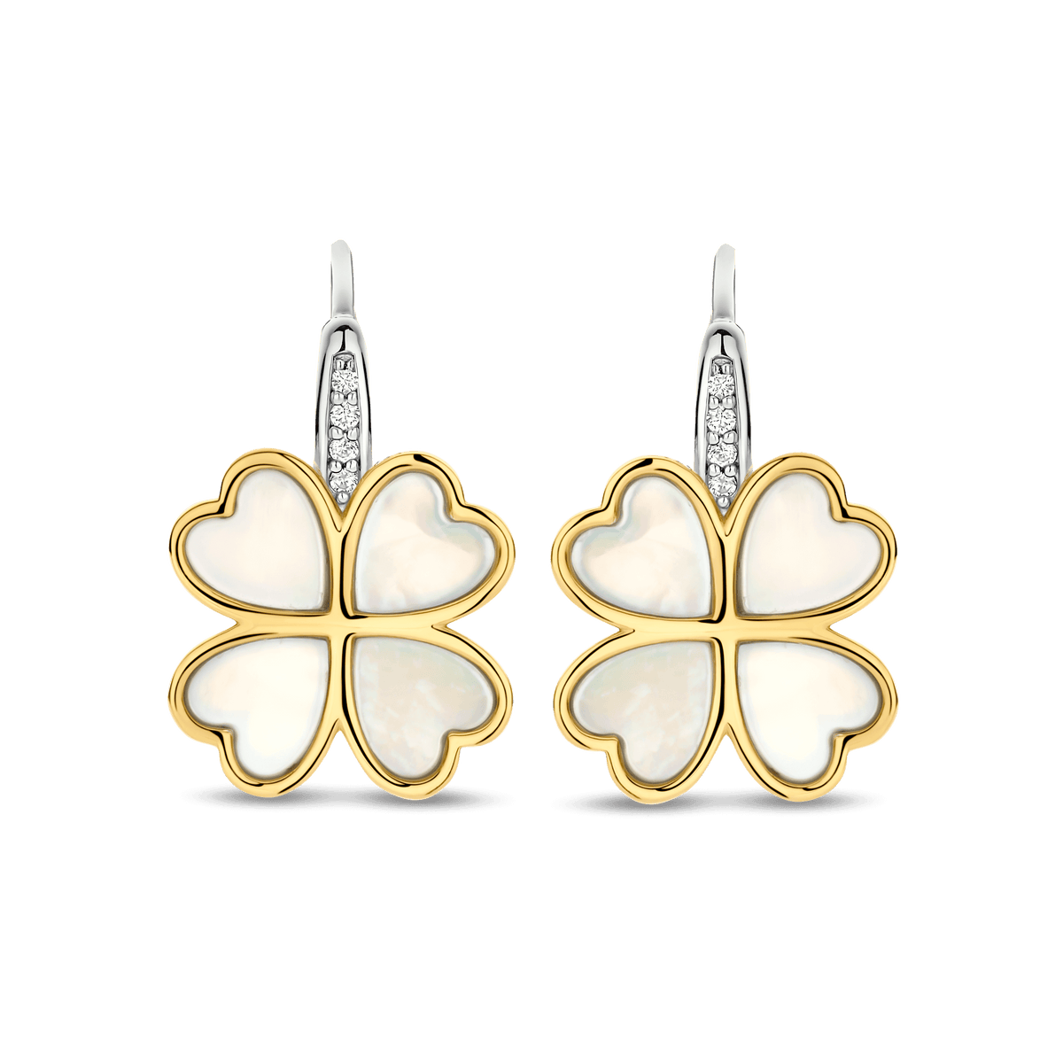 Ti Sento Milano Boucles d'oreilles pendantes Amour, chance, bonheur 78005MW
