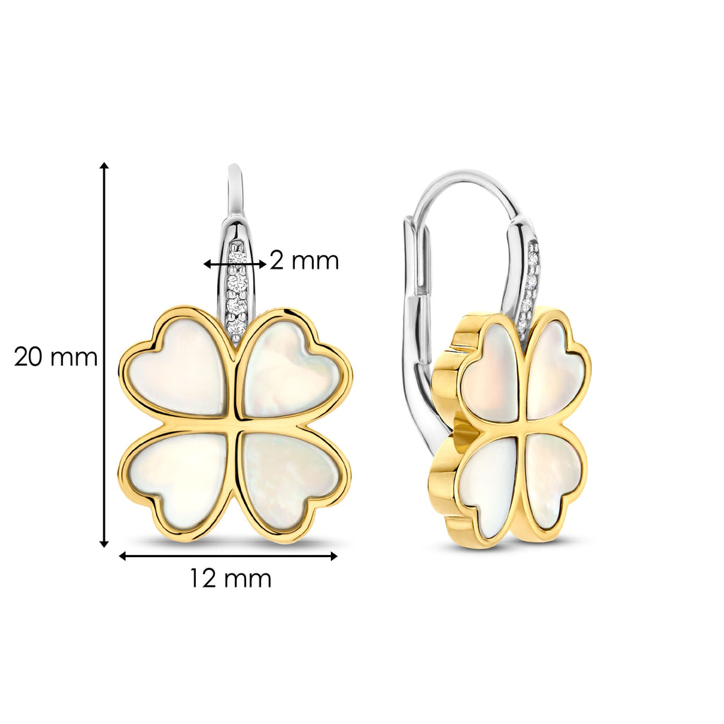Ti Sento Milano Boucles d'oreilles pendantes Amour, chance, bonheur 78005MW