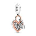 Pandora Moments Charm Pendant Double Cadenas Cœur 780087C01