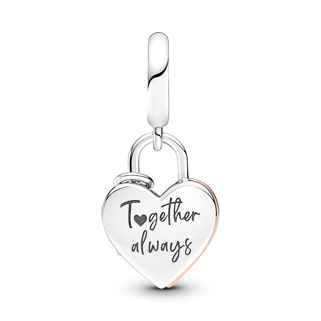 Pandora Moments Charm Pendant Double Cadenas Cœur 780087C01