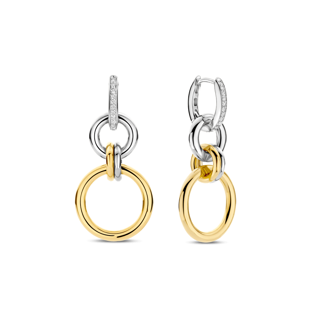 Ti Sento Milano Boucles d'oreilles pendantes Cercles 78018ZY