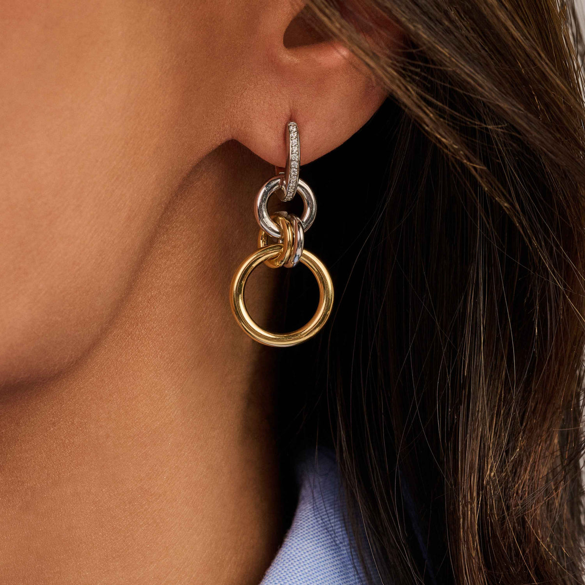 Ti Sento Milano Boucles d'oreilles pendantes Cercles 78018ZY
