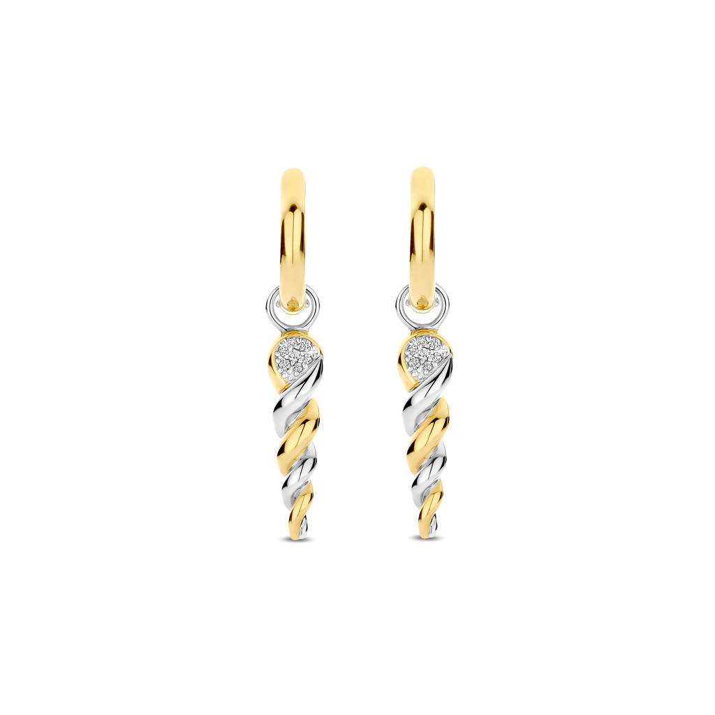 Ti Sento Milano Boucles d'oreilles pendantes Cercles 78020ZY