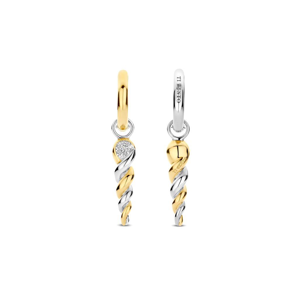 Ti Sento Milano Boucles d'oreilles pendantes Cercles 78020ZY