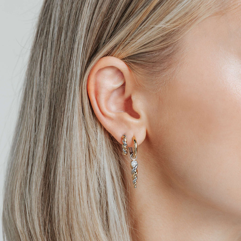 Ti Sento Milano Boucles d'oreilles pendantes Cercles 78020ZY