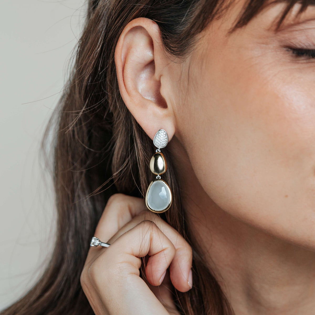 Ti Sento Milano Puces d'oreilles Pebble 78028MW