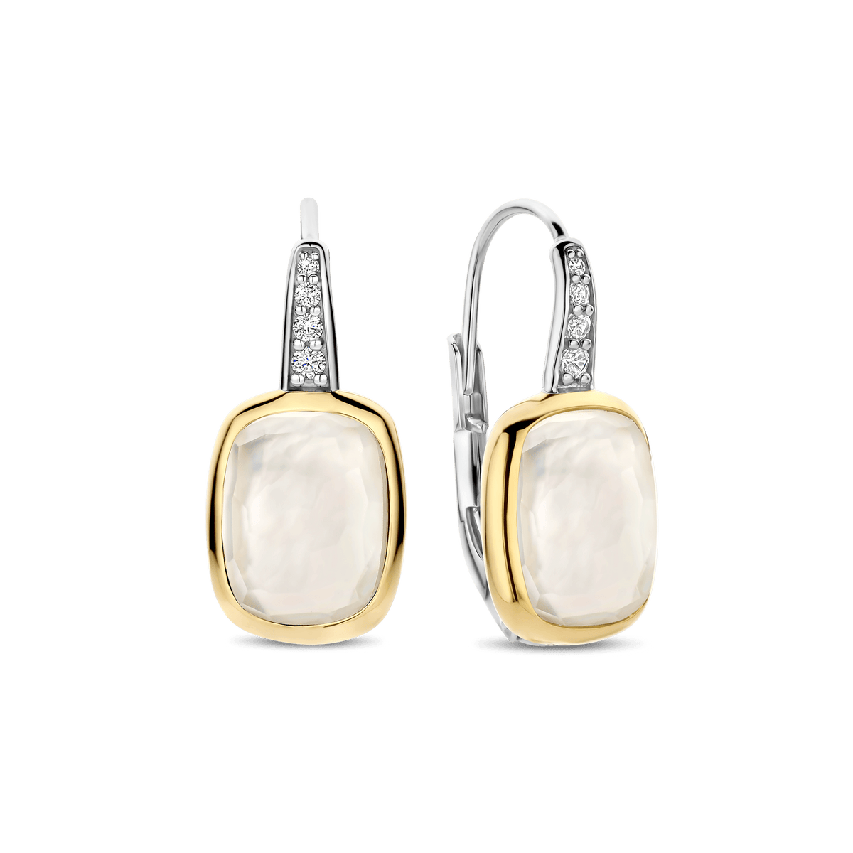 Ti Sento Milano Boucles d'oreilles pendantes Coussin et rectangle 78041MW