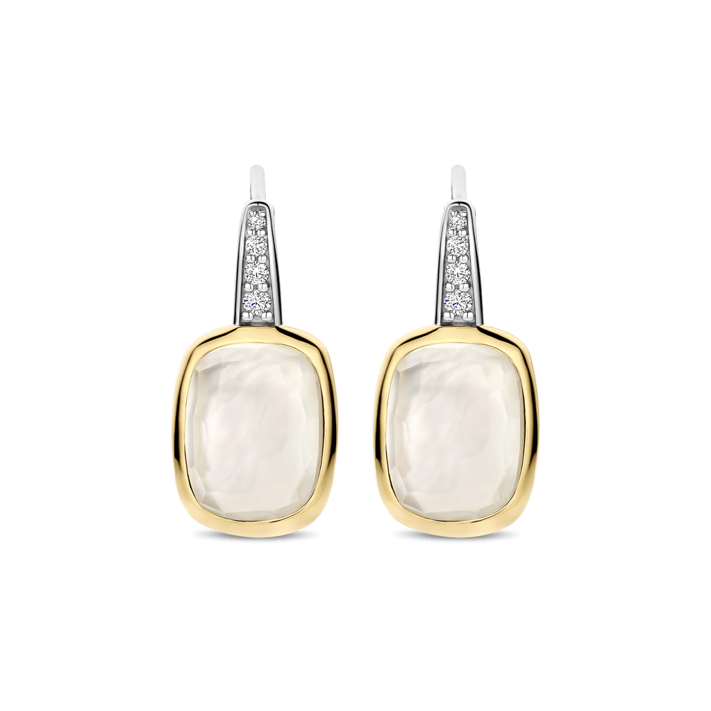 Ti Sento Milano Boucles d'oreilles pendantes Coussin et rectangle 78041MW