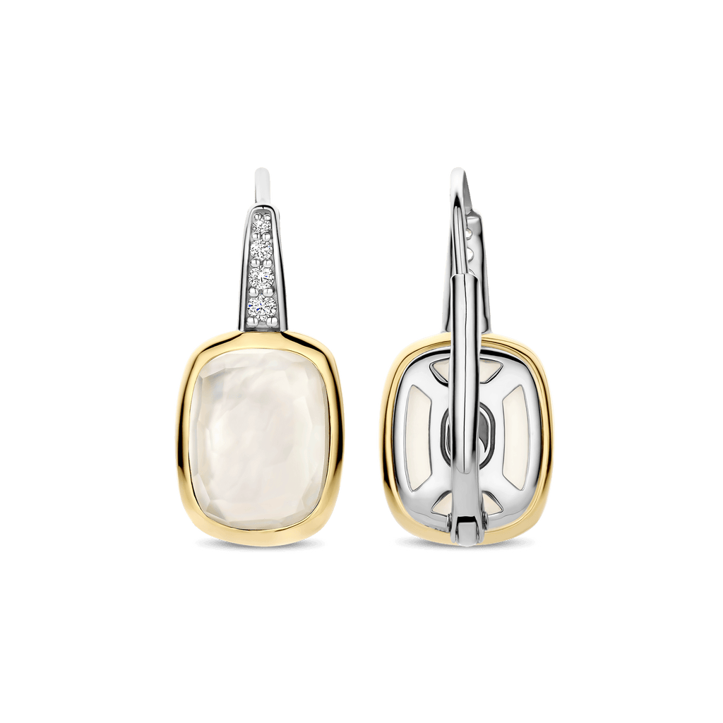 Ti Sento Milano Boucles d'oreilles pendantes Coussin et rectangle 78041MW