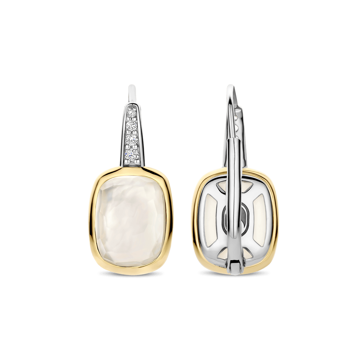 Ti Sento Milano Boucles d'oreilles pendantes Coussin et rectangle 78041MW