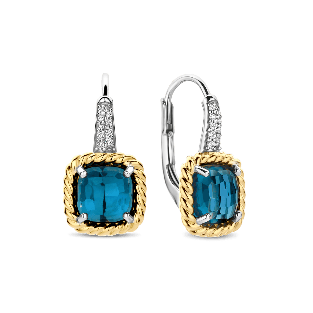 Ti Sento Milano Boucles d'oreilles pendantes Coussin et rectangle 78042DB
