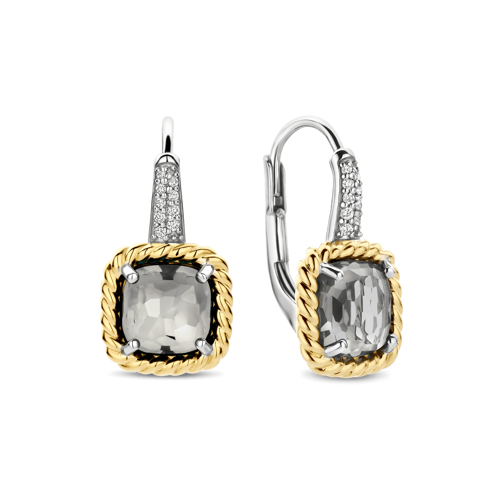 Ti Sento Milano Boucles d'oreilles pendantes Coussin et rectangle 78042GG