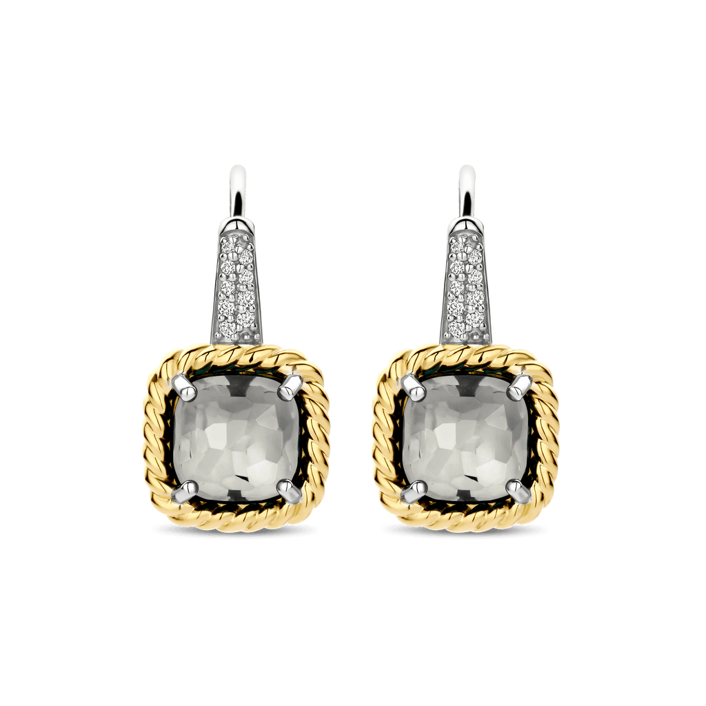 Ti Sento Milano Boucles d'oreilles pendantes Coussin et rectangle 78042GG