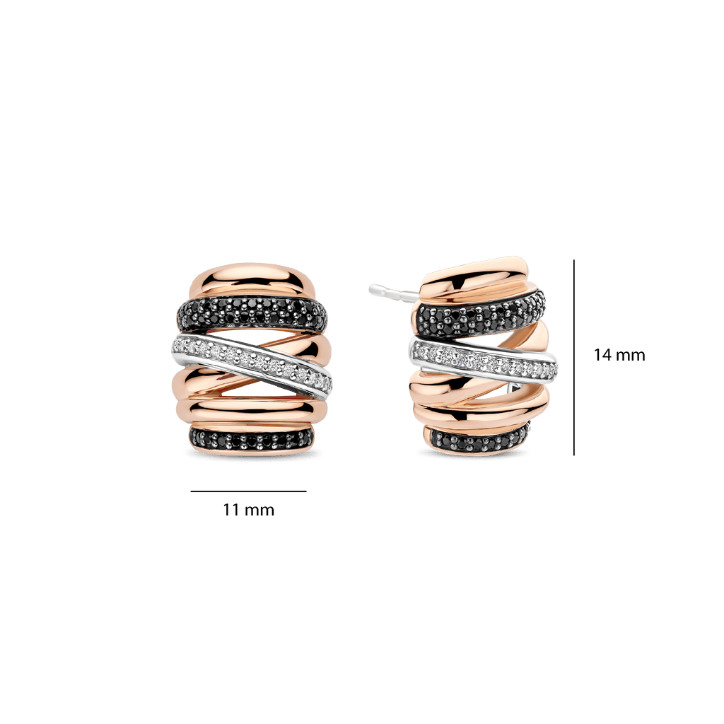 Ti Sento Milano Puces d'oreilles Cercles 78045BR