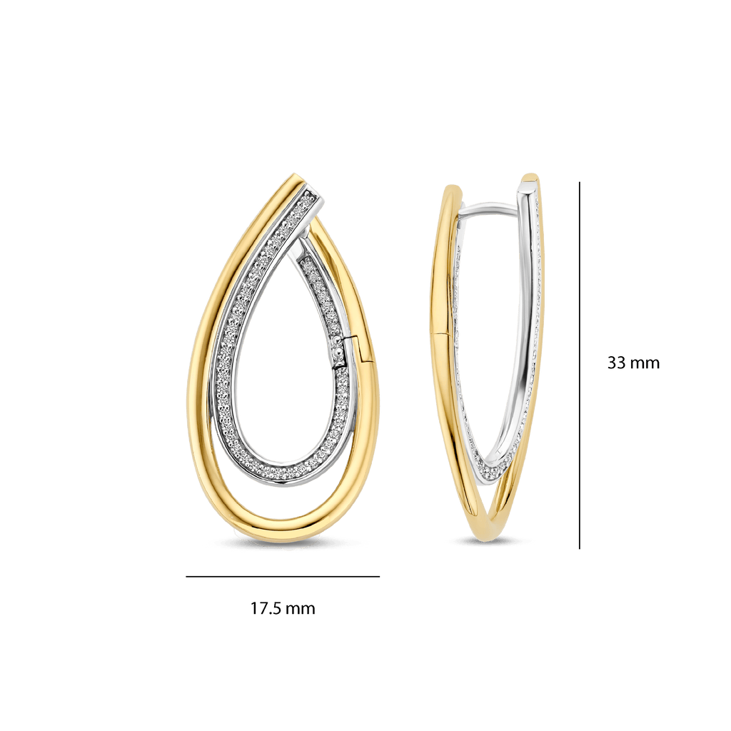 Ti Sento Milano Boucles d'oreilles pendantes Pebble 78051ZY