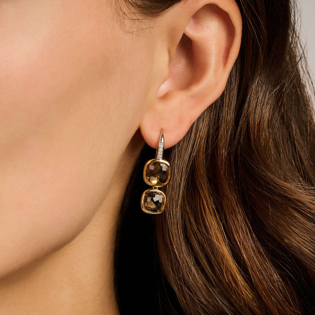 Ti Sento Milano Boucles d'oreilles pendantes Coussin et rectangle 78054CY