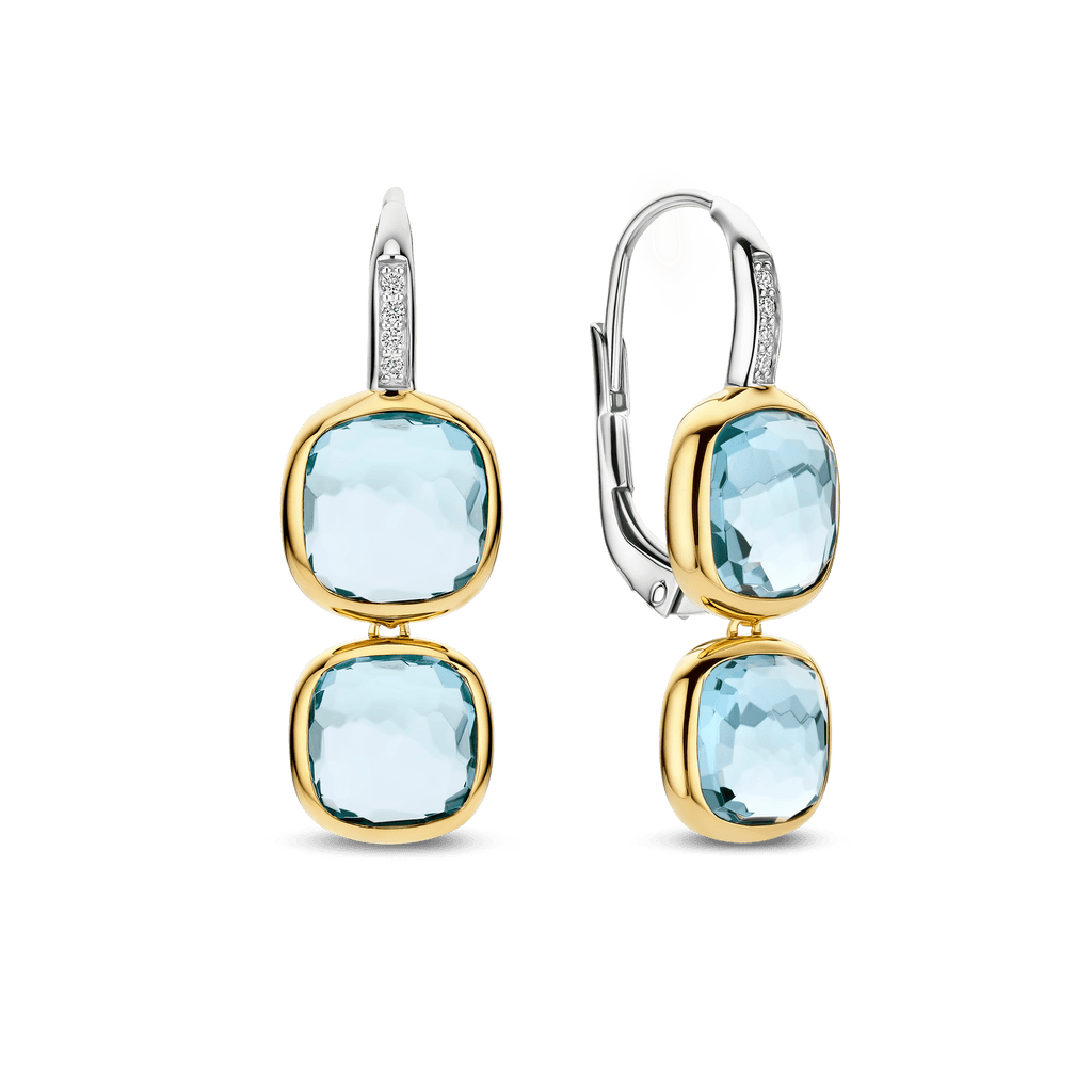 Ti Sento Milano Boucles d'oreilles pendantes Coussin et rectangle 78054TY