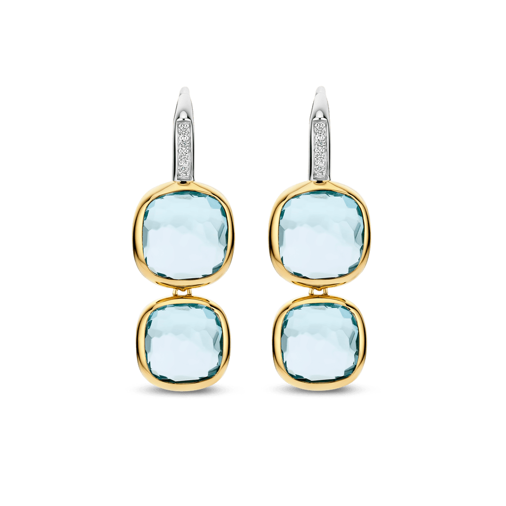 Ti Sento Milano Boucles d'oreilles pendantes Coussin et rectangle 78054TY