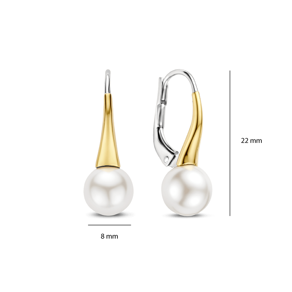 Ti Sento Milano Boucles d'oreilles pendantes Perles 78062YP