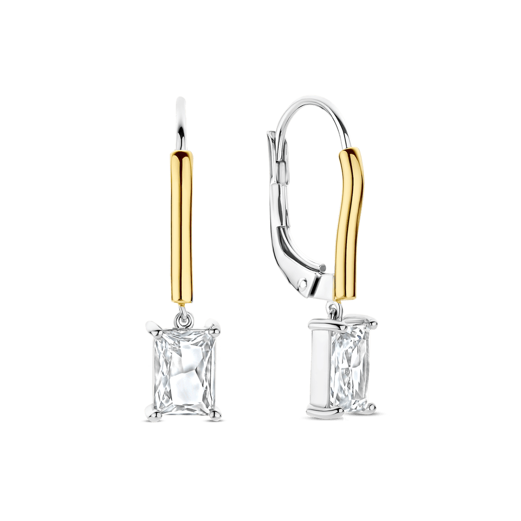 Ti Sento Milano Boucles d'oreilles pendantes Coussin et rectangle 78063ZY