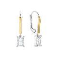 Ti Sento Milano Boucles d'oreilles pendantes Coussin et rectangle 78063ZY